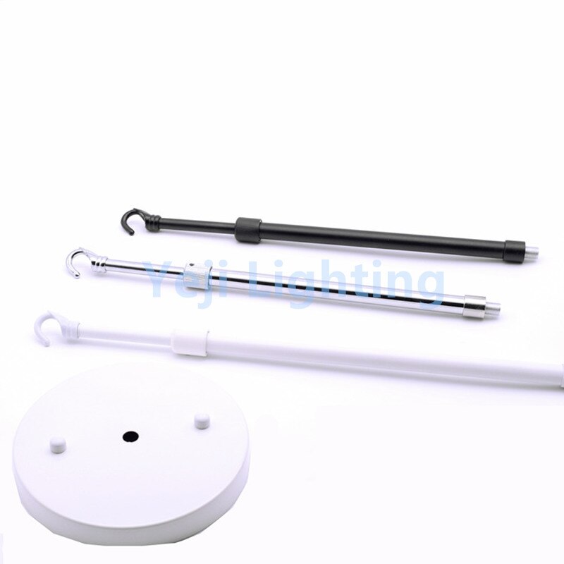 M10 thread Telescopic tube flexible pipe Telescopic pole alloy hollow pipe with hook ceiling rose ceiling canopy ceiling plate