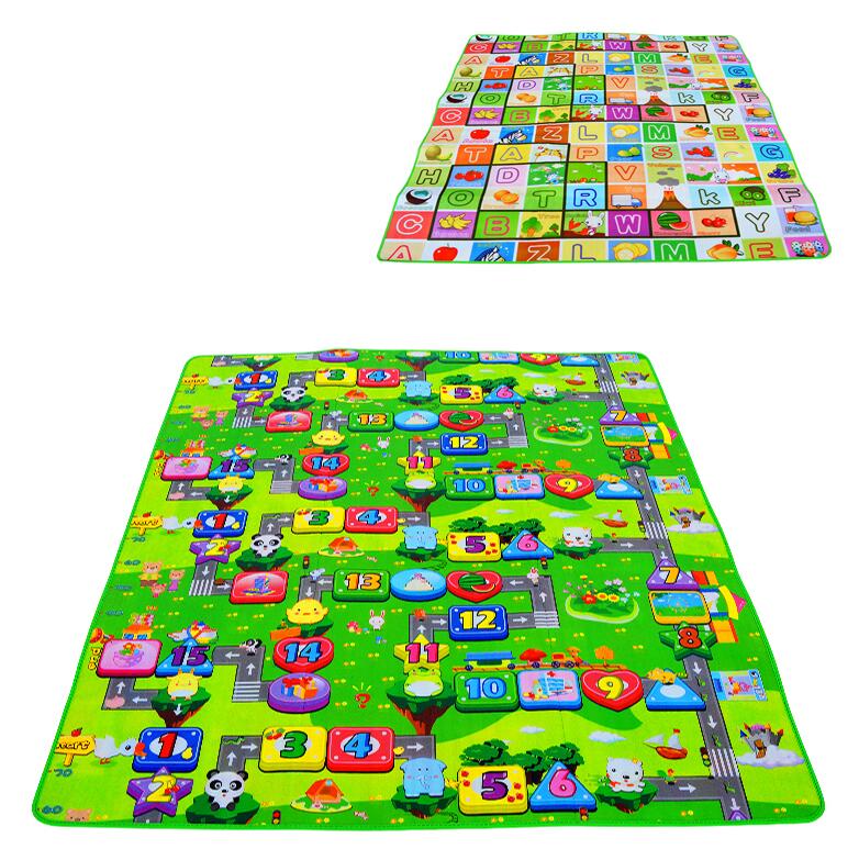 Alfombrillas educativas para juegos de bebé, 1cm de grosor, 1,8 m 2m x, alfombra de Material de espuma EVA para juegos de alfabeto de aprendizaje, Alfombra de gimnasio para escalada de niños: Rich / 200cmX180cmX0.5cm