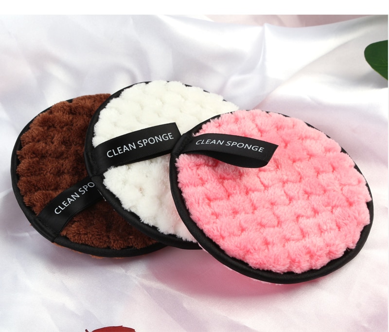 Esponja limpiadora para eliminación de maquillaje, esponja para limpieza Facial, ondulador, doble cara, lavables suaves esponja para limpieza Facial, cosméticos