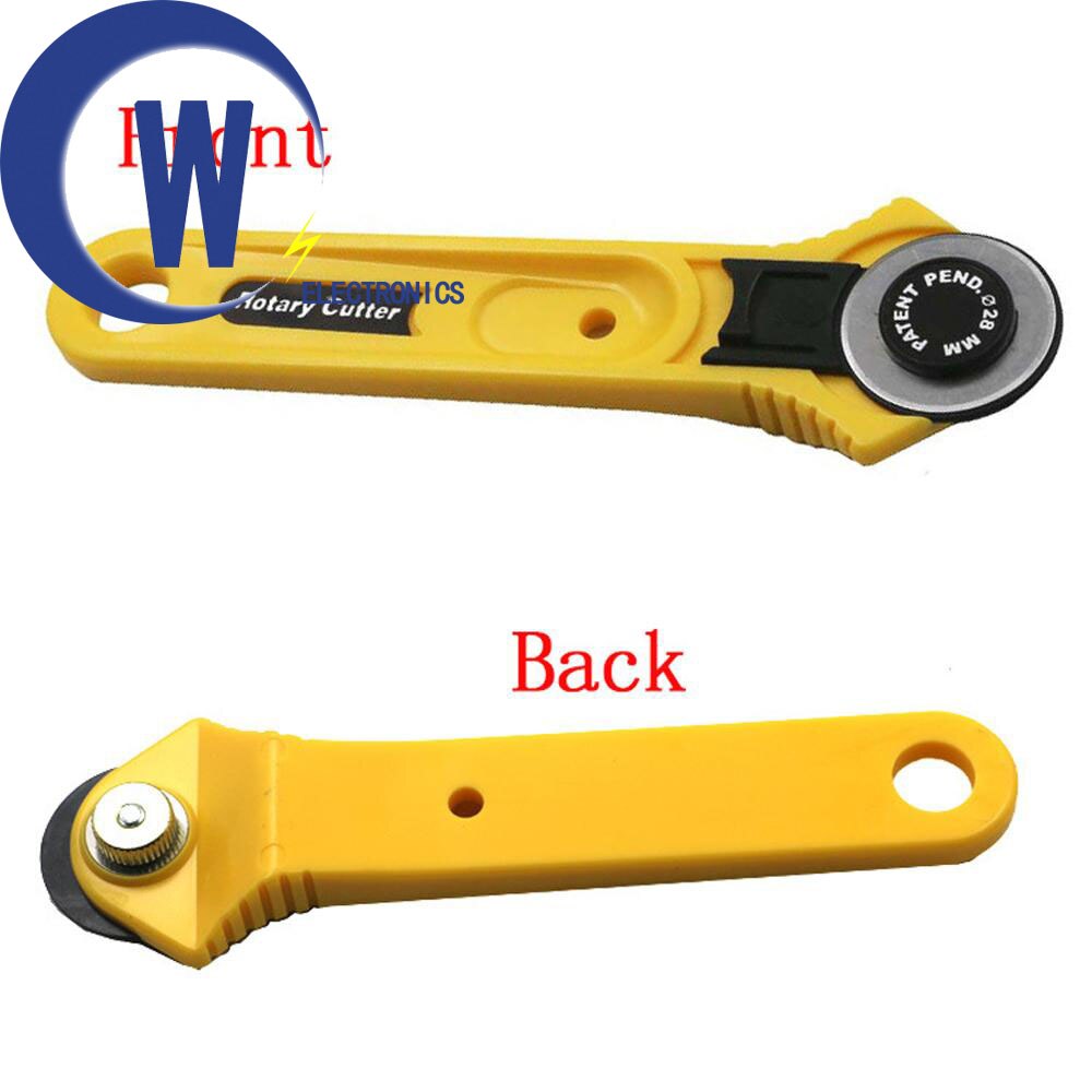 28mm Rotary Cutter Leather Craft Fabric Cutter Sewing Quilting Safety Tool