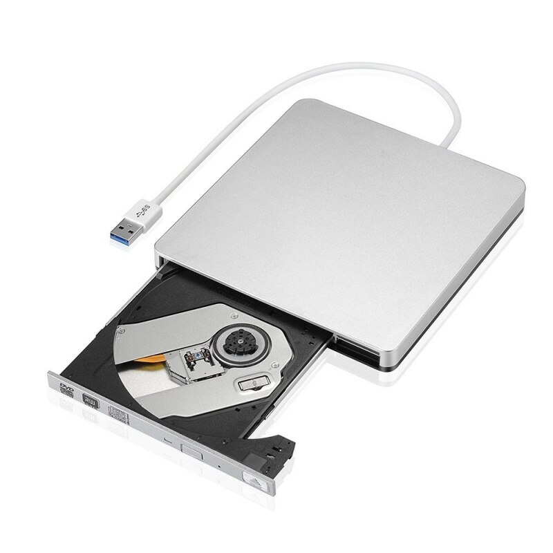 Unidad grabadora de DVD externa USB 3,0, dispositivo portátil para Apple Mac Pro, Air, iMAC, PC, L, VCD, CD, RW, DVD-RW: Default Title