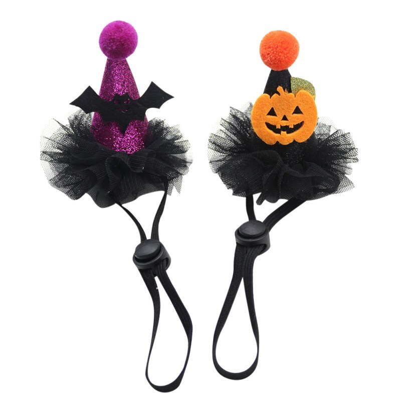 Halloween animal de compagnie chien chat chapeau citrouille assistant casquette pour animaux de compagnie déguisement de fête Halloween décoratif chien casque Cosplay accessoires
