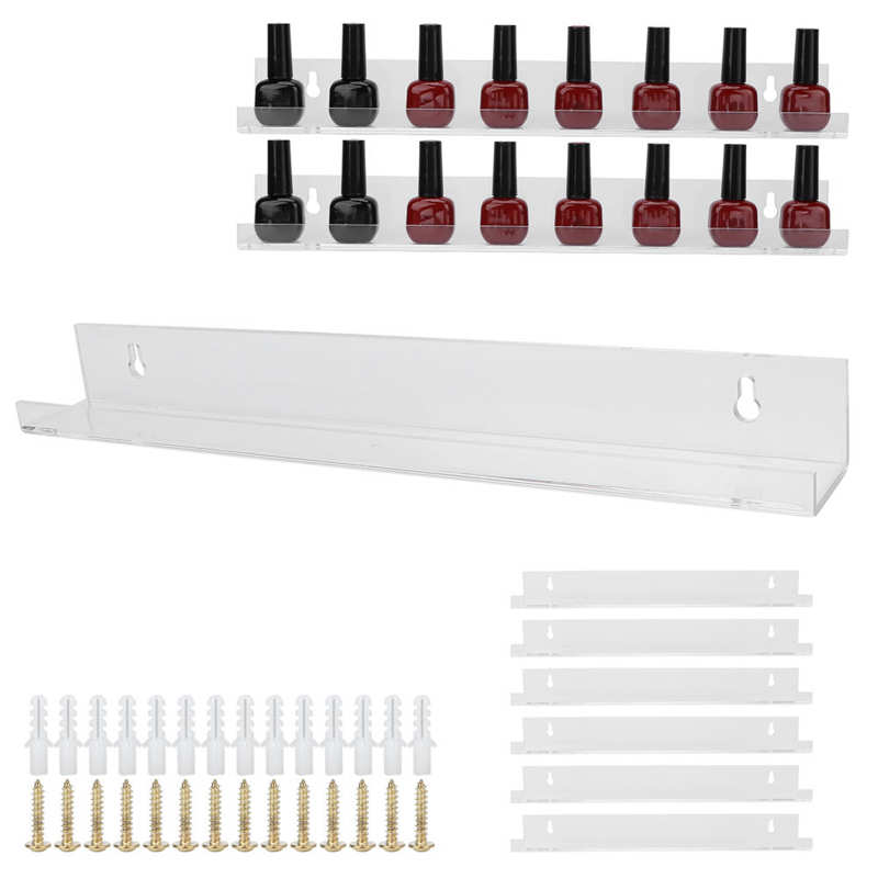 Nail Polish Rack Display Nail Polish Shelves Wall Mounted for Home Use for Nail Salon