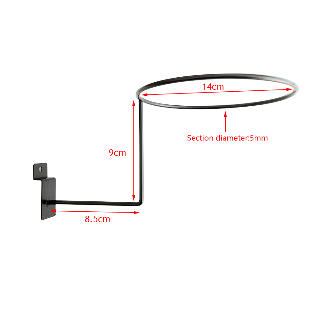 Soporte para casco de motocicleta, soporte de exhibición para cascos de montaje en pared con rotación de 180 grados, colgador para casco/chaqueta con doble gancho, soporte para casco de bicicleta: Rojo