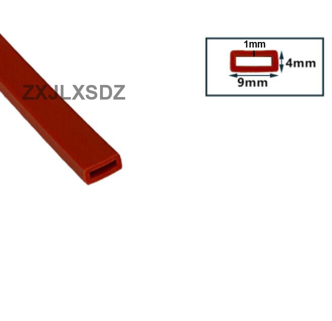 Silicone square tube sleeve high temperature resistant package profile hollow square tube silicone square sealing strip: Type 1