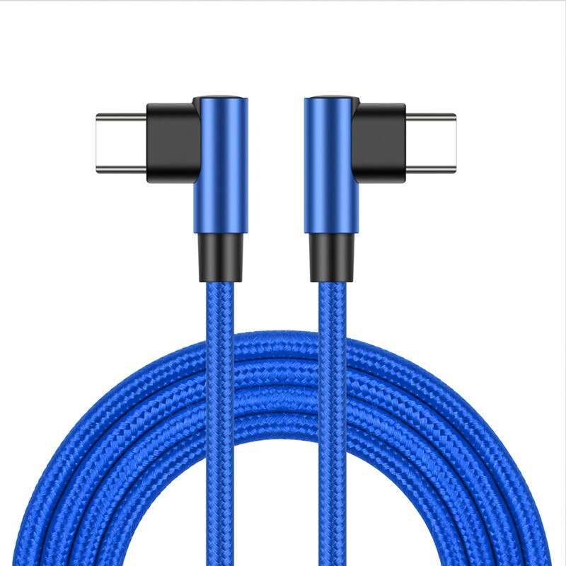 90 grad Ellenbogen Typ-c Kabel 20V 3A 60W PD Schnelle Ladung Typ C Zu Typ C männlichen zu Männlichen USB Typ-C Geräte 0,2 m 1m 2m 3m