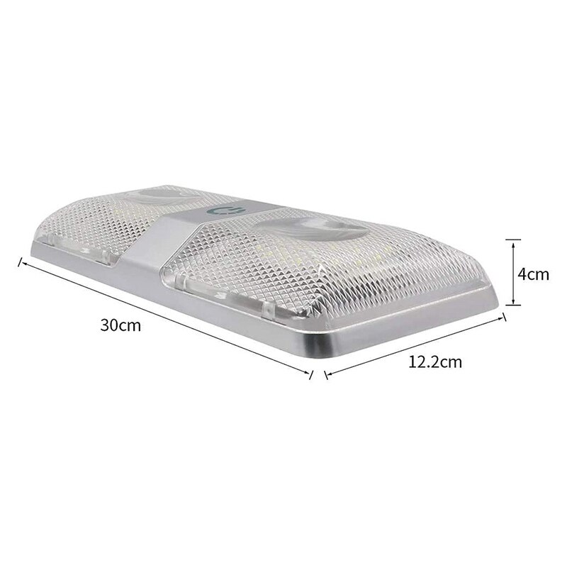 12V 48LED RV Ceiling Dome Light RV Bright Interior Lighting Trailer Lights for Outdoor Camper RV