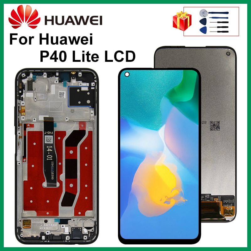 Originele Voor Huawei P40 Lite Lcd Nova 6SE Scherm Digitizer Vergadering Onderdelen Voor Huawei Nova 6 Se Screen P40 lite Display