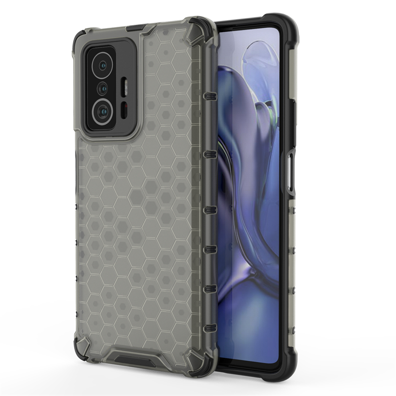Wstrząsoodporne przezroczyste etui robić Xiaomi 11T plaster miodu Armor Obudowa robić Xiaomi 11T Obudowa robić Xiaomi 11T 12X 12 11 Lite 5G ne 10T zawodowiec: Neopren / czarny