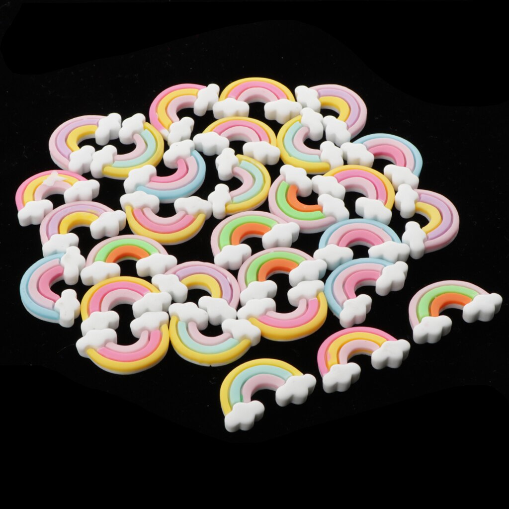 30pcs Miniature DIY Rainbows Craft Micro Landscape Decorations