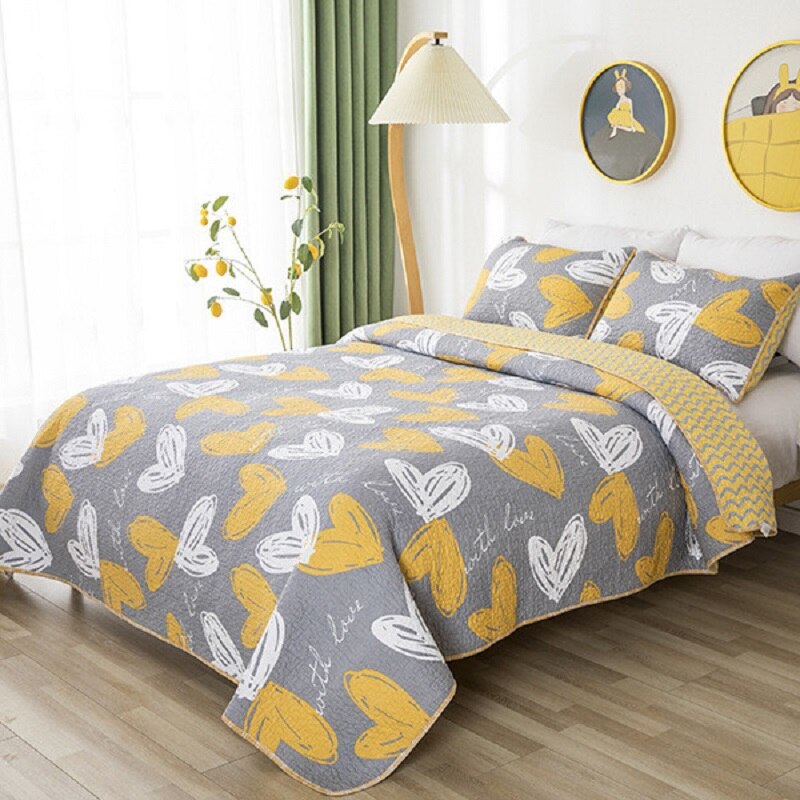 Mode Beddengoed Gewatteerde Sprei Op Het Bed Geometrische Zomer Dekbed Dekbed Deken Ab Zijden Dekbed Cubrecam Bed Cover Colcha