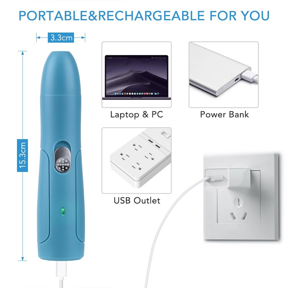 Elektrische Pet Nail Schaar Usb Hond Nagelknipper Pijnloos Honden Nail Puntenslijper Pedicure Schoonmaak Nagelknipper Set Dierbenodigdheden