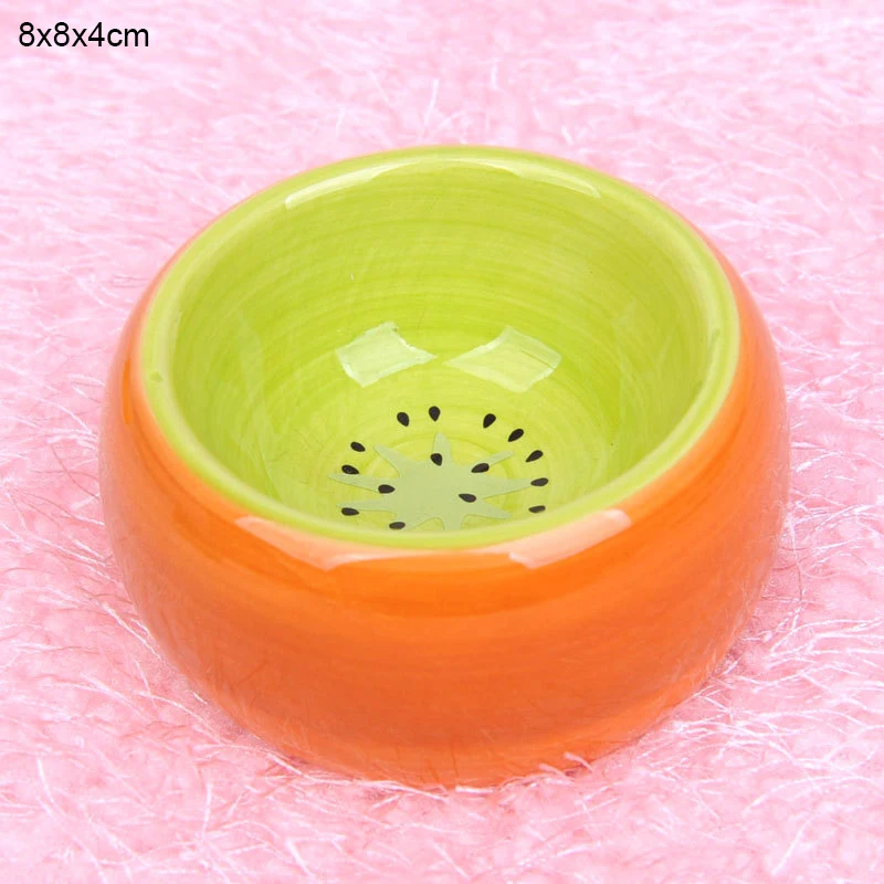 Bol d'alimentation en céramique pour Hamster, plat de nourriture pour petits animaux, bol d'alimentation pour Gerbil, Chinchilla, Rat, furet, hérisson: SCARLET
