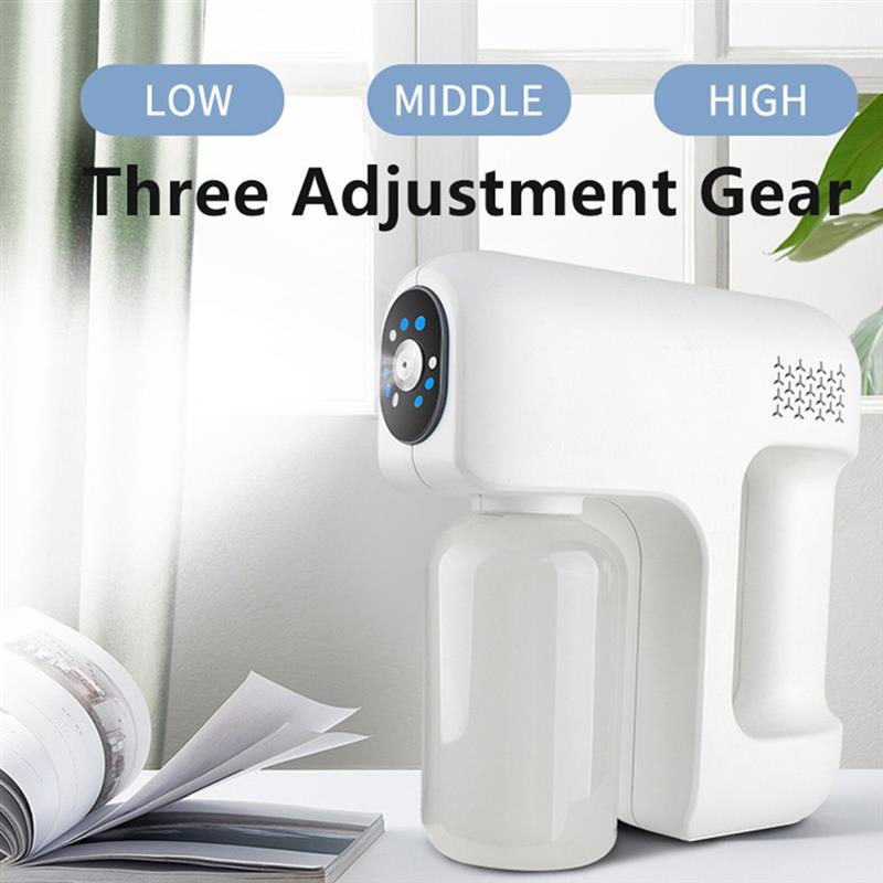 Atomizer USB Rechargeable Mist Sprayer 380ml Adjustable Atomizer Automatic Handheld Mist Spraying Machine