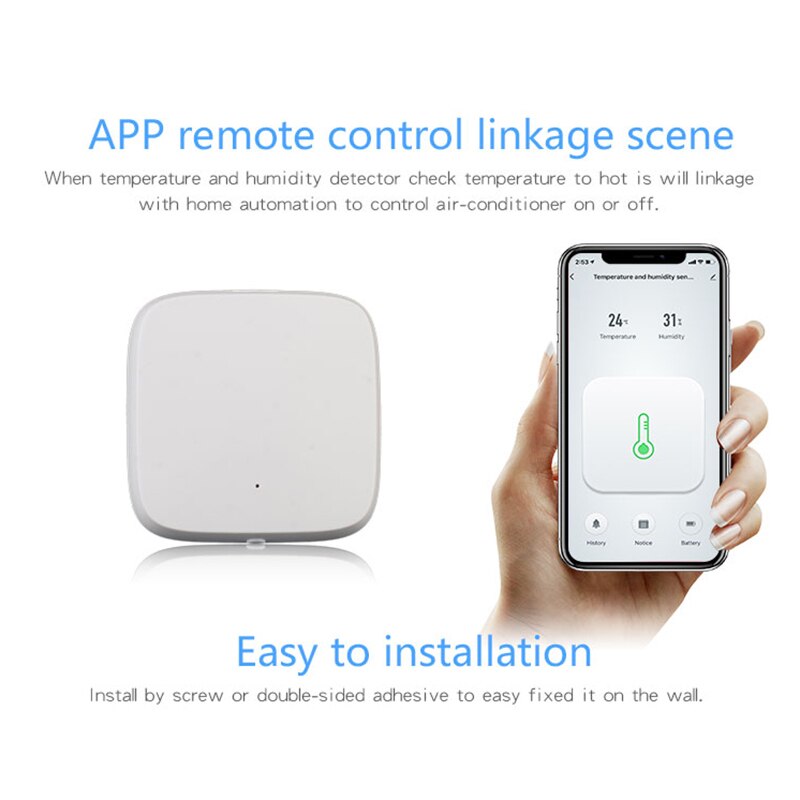 Ewelink Zigbee 3.0 APP Remote Control Temperature and Humidity Sensor
