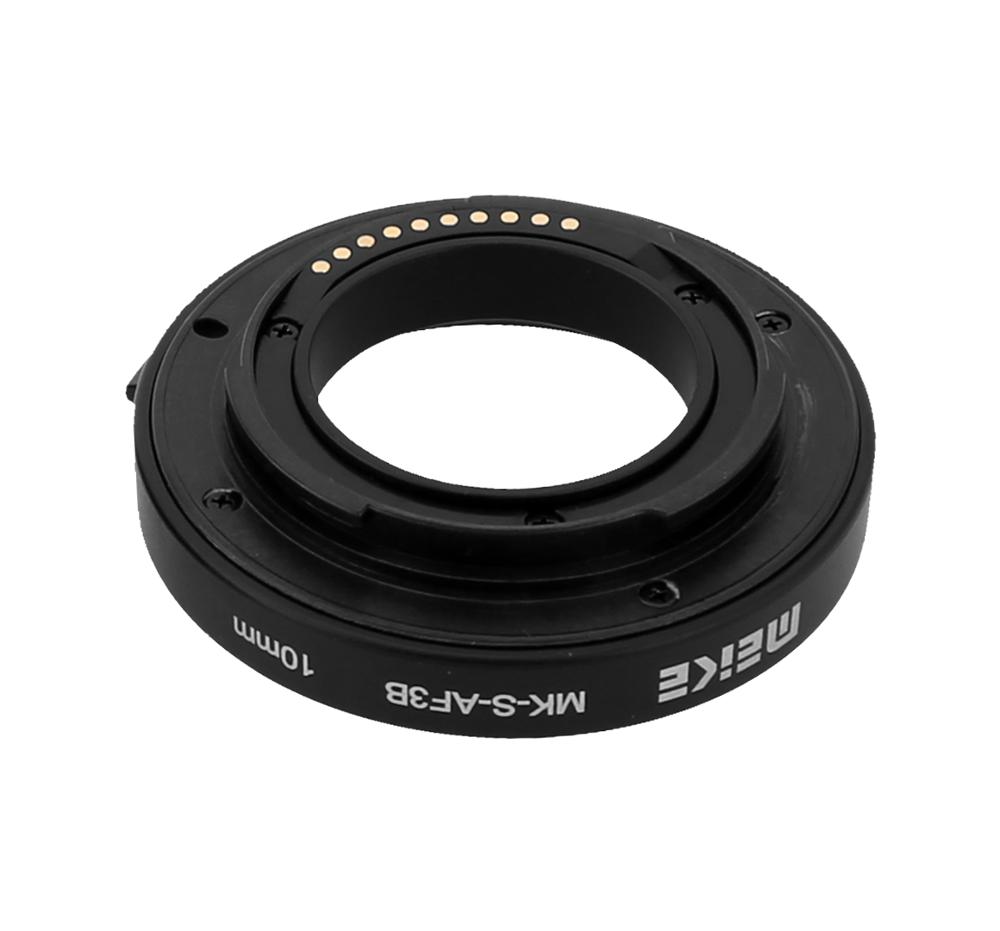 Meike 10mm 16mm Plastic Extension Tube Close Shot Adapter Ring Lens Auto Focus for Sony E-Mount A6500 A6400 A7M3 A7 II A6000 A7R
