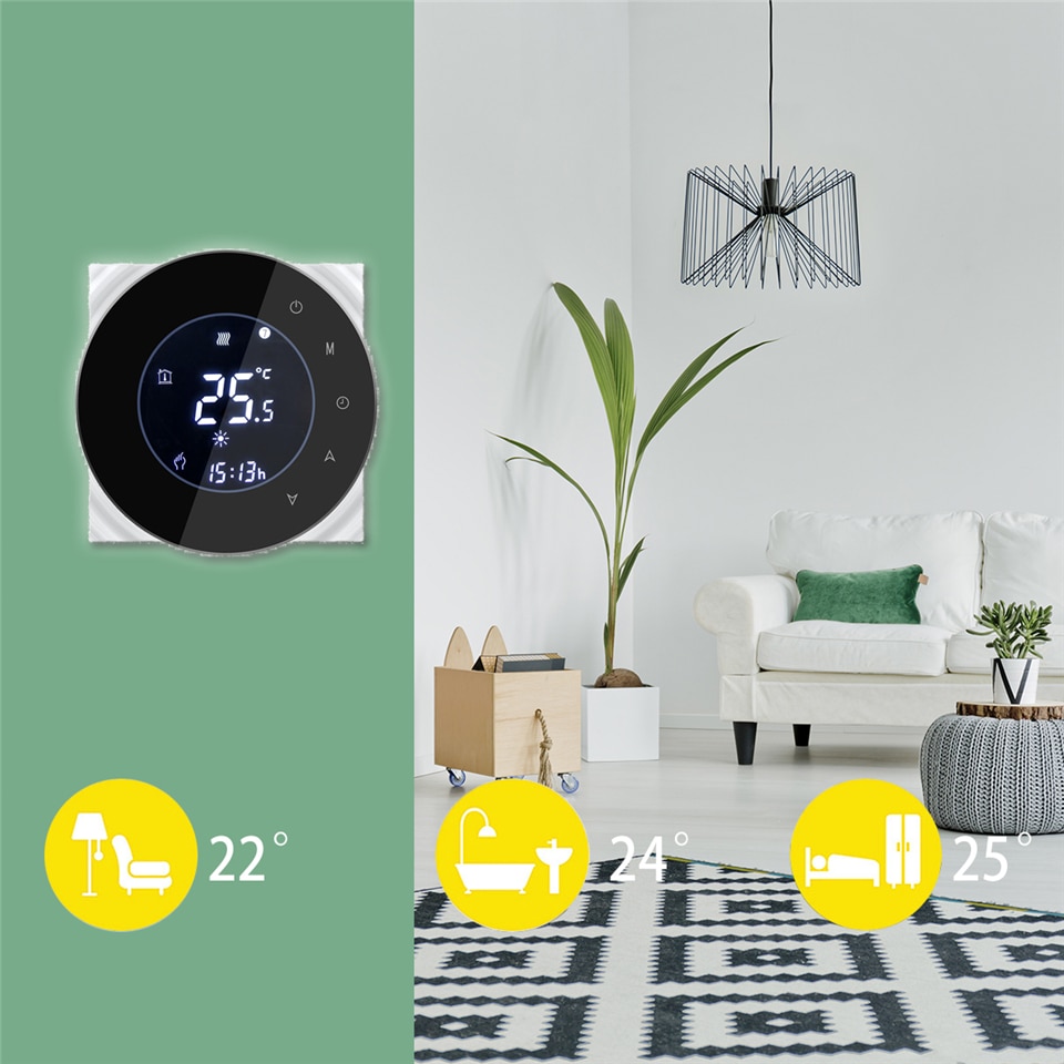 Digital Wifi Thermostat Room Thermostat Temperature Controller for Gas Water Boiler Heating Thermostat Support Alexa Google Home