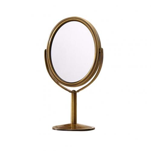 Espejo cosmético de doble cara para mujer, accesorio de , con soporte de aumento, ideal para , 1 unidad: H
