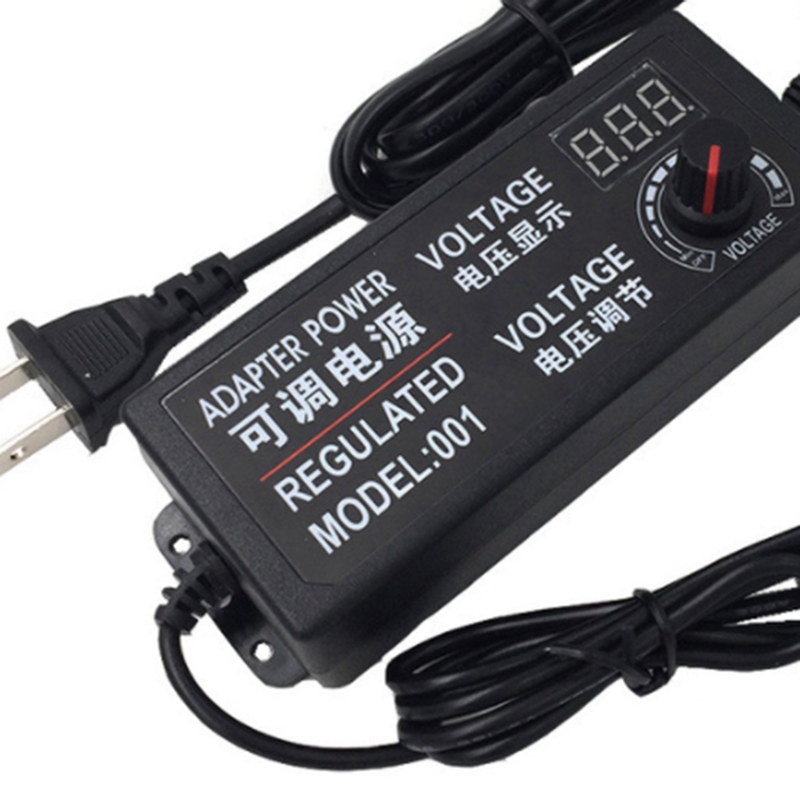 YO-Adjustable AC To DC Power Supply 3V-12V 5A Power Supply Adapter Universal 12 V Volt Adapter