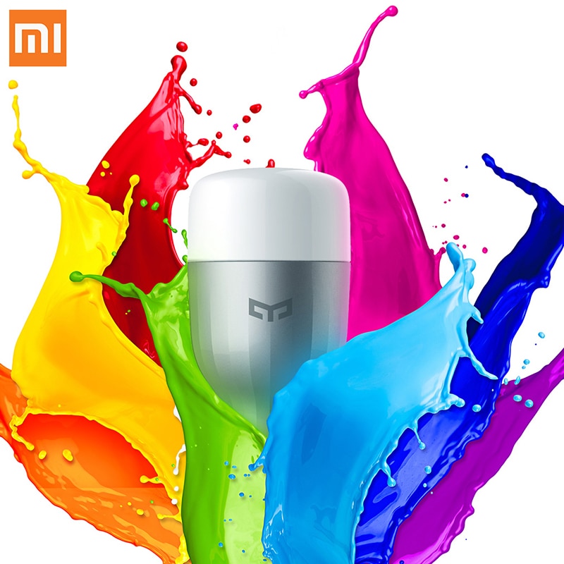 Xiaomi bombilla colorida Yeelight E27 aplicación inteligente WIFI Control remoto luz LED inteligente RGB/colorido temperatura lámpara romántica
