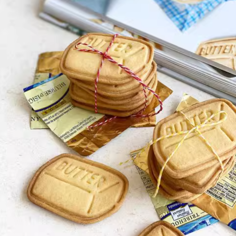 Smør firkantet mursten form kage udstikker kiks form bagegrej bagning mad garde plast kiks fondant skærer køkkenværktøj