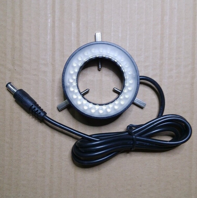 CCD Visual Light Source Metal 35mm Inner Diameter Ring Adjustable LED Light Source Monocular Microscope Ring Light Source 0-5W