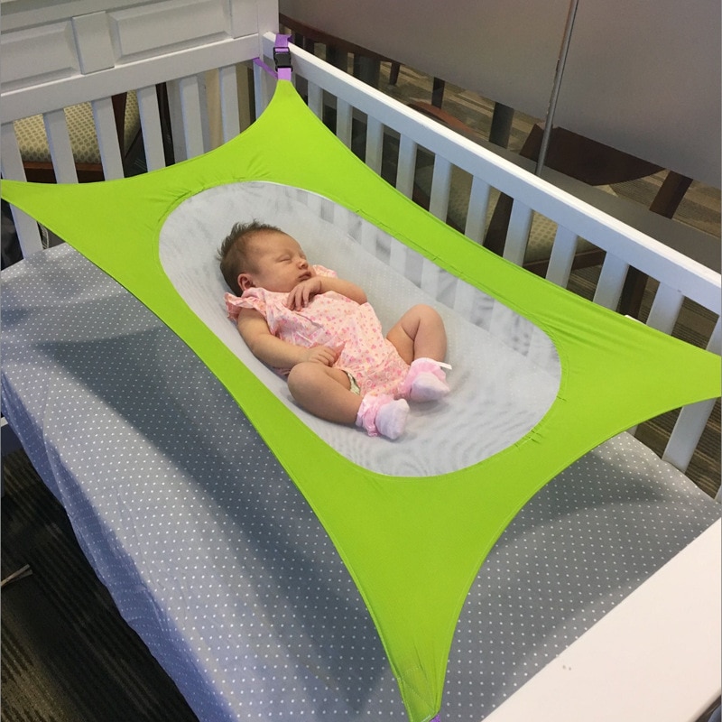 Hamaca de seguridad desmontable para bebé, cama para dormir de chico recién nacido, cuna de bebé, columpio elástico, red ajustable, portátil