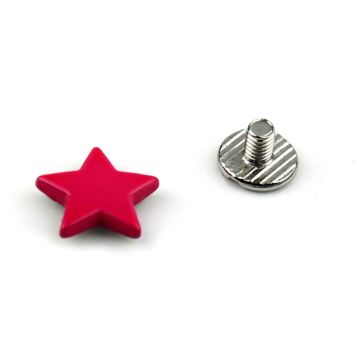 10 st metallstjärnor nitar med skruv punk skruvdubbar mer färg väska kläder plagg skor hatt läder bälte gör det själv dekor: Rosa