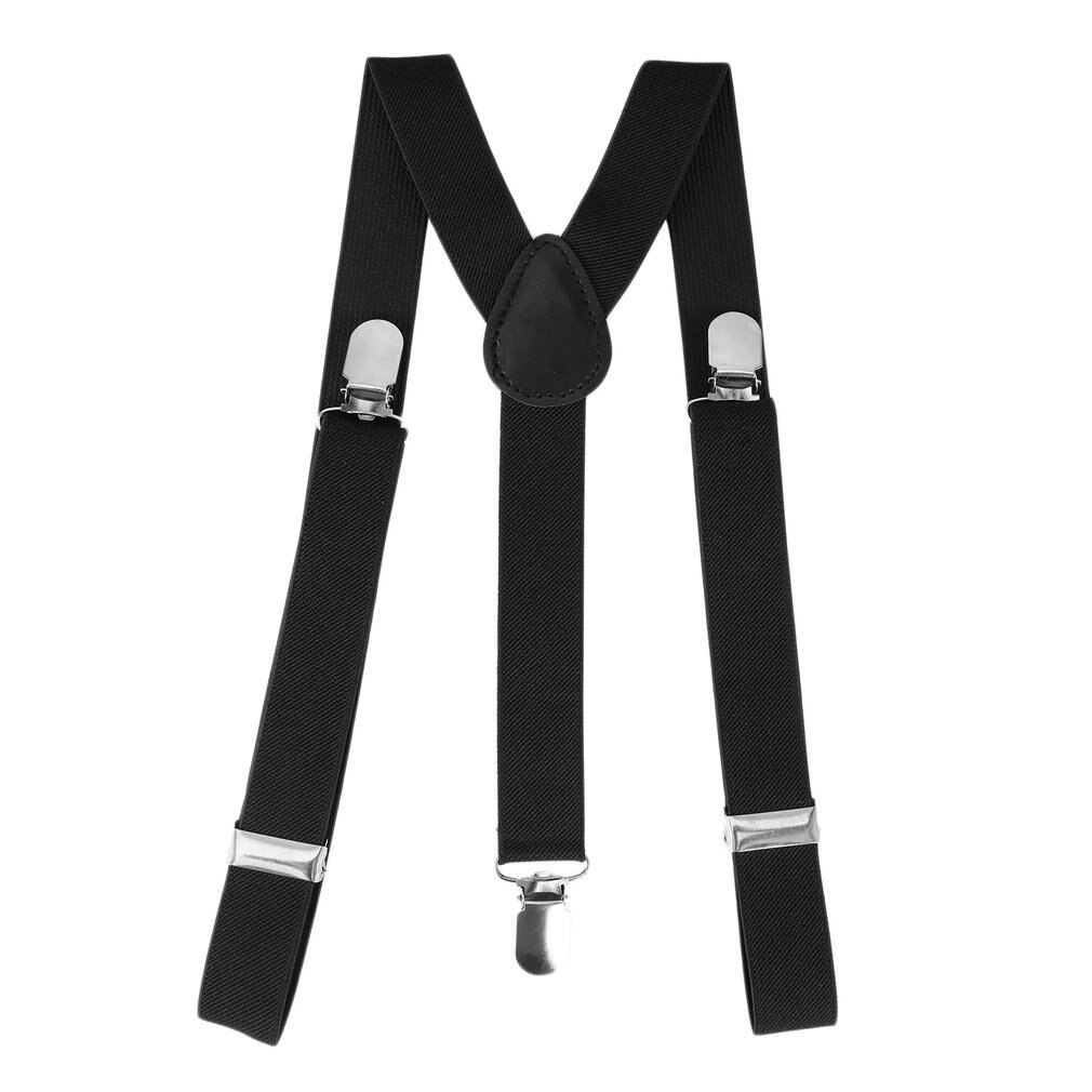 Brace Clip-on Belt Adjustable for Men Women Pants Braces Straps Fully Elastic Y-back Suspender Belt Unisex