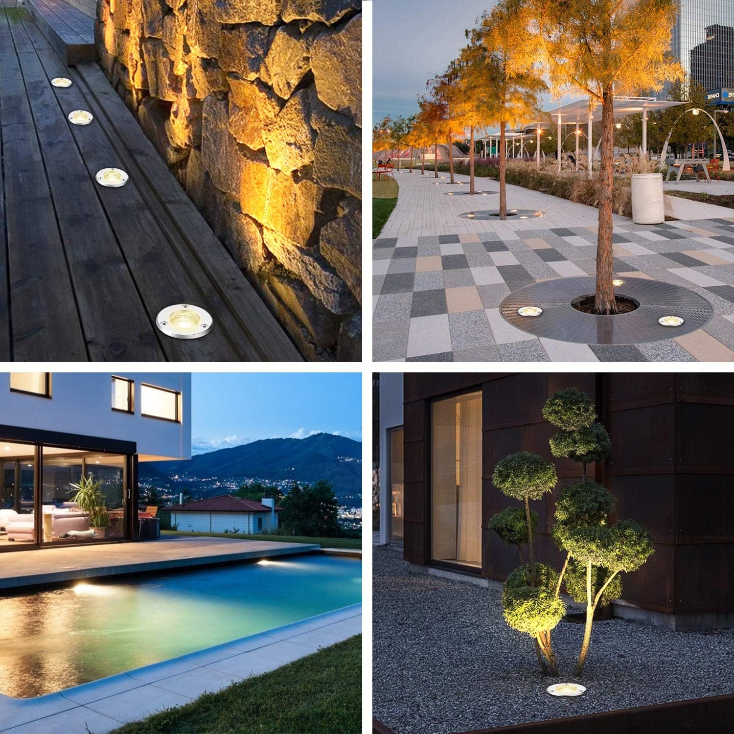Vattentät 5w 10w 3w led-jordlampa marklampa för trädgårdsgång utomhus, nedgrävd gårdslampa, landskapslampa