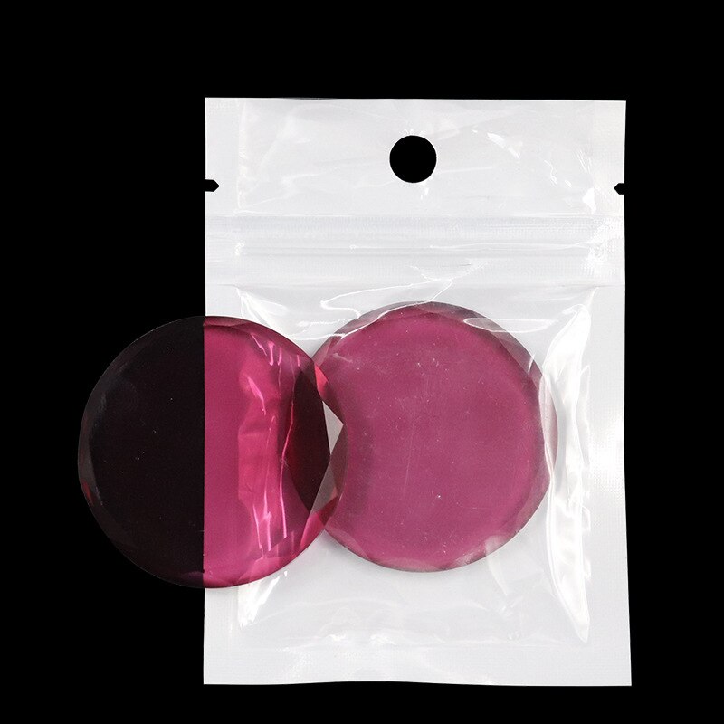 Support de pierre de Jade en cristal rond, colle adhésive pour Extension de cils colorés de , palette en verre stéréo, outils de maquillage
