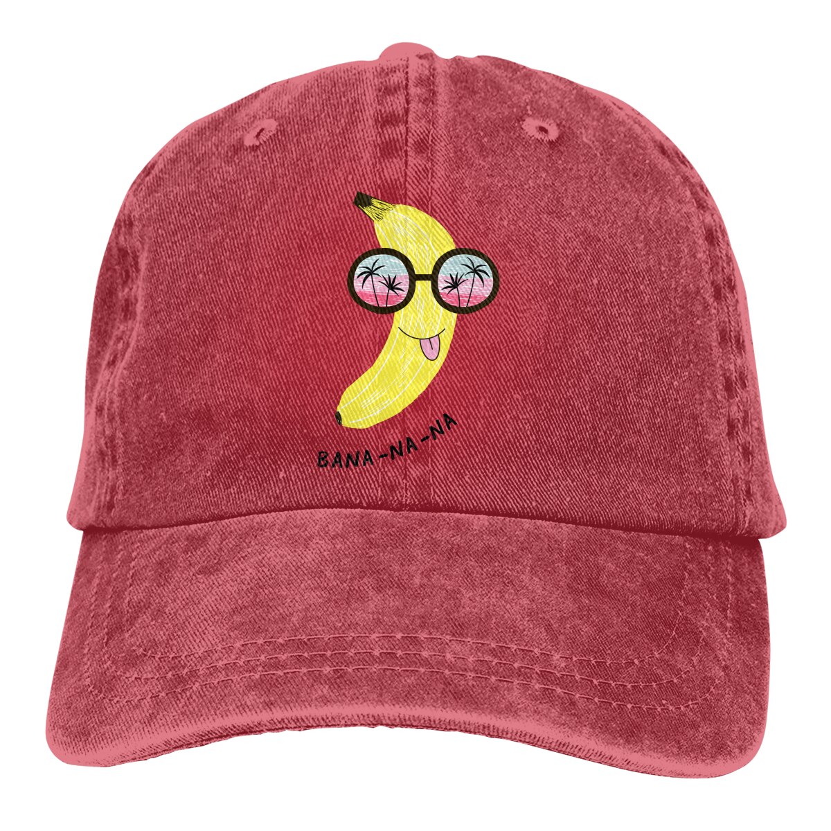 Lustige Banane in Sonnenbrille retro Baseball Kappe Cowboy-Hütte Ausgestattet Deckel Snapback Hütte für Männer Frauen Beiläufige Kappe Sonnenhut außen Kappe: verrotten