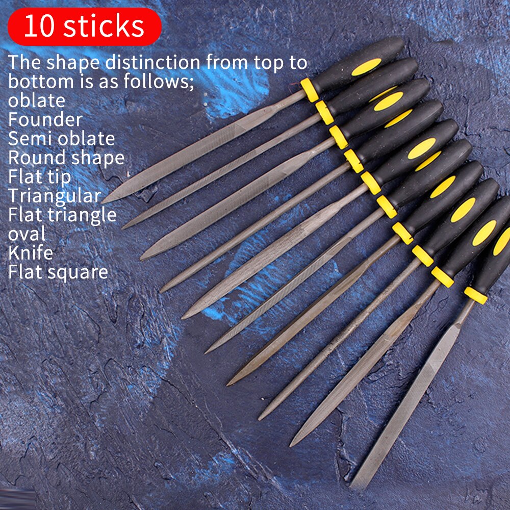 LUXIANZI 5PCS Needle Files Set Mini Metal Rasp For Wood Carving Tool Metal Glass Stone Craft Steel Rasp Hand File Tool Kit