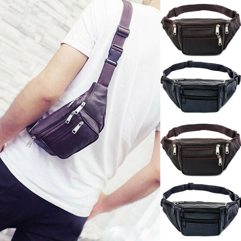 Mens' Waist Belt Bag Utility Cycling Waist Fanny Pack Bum Bag Travel Hip Purse