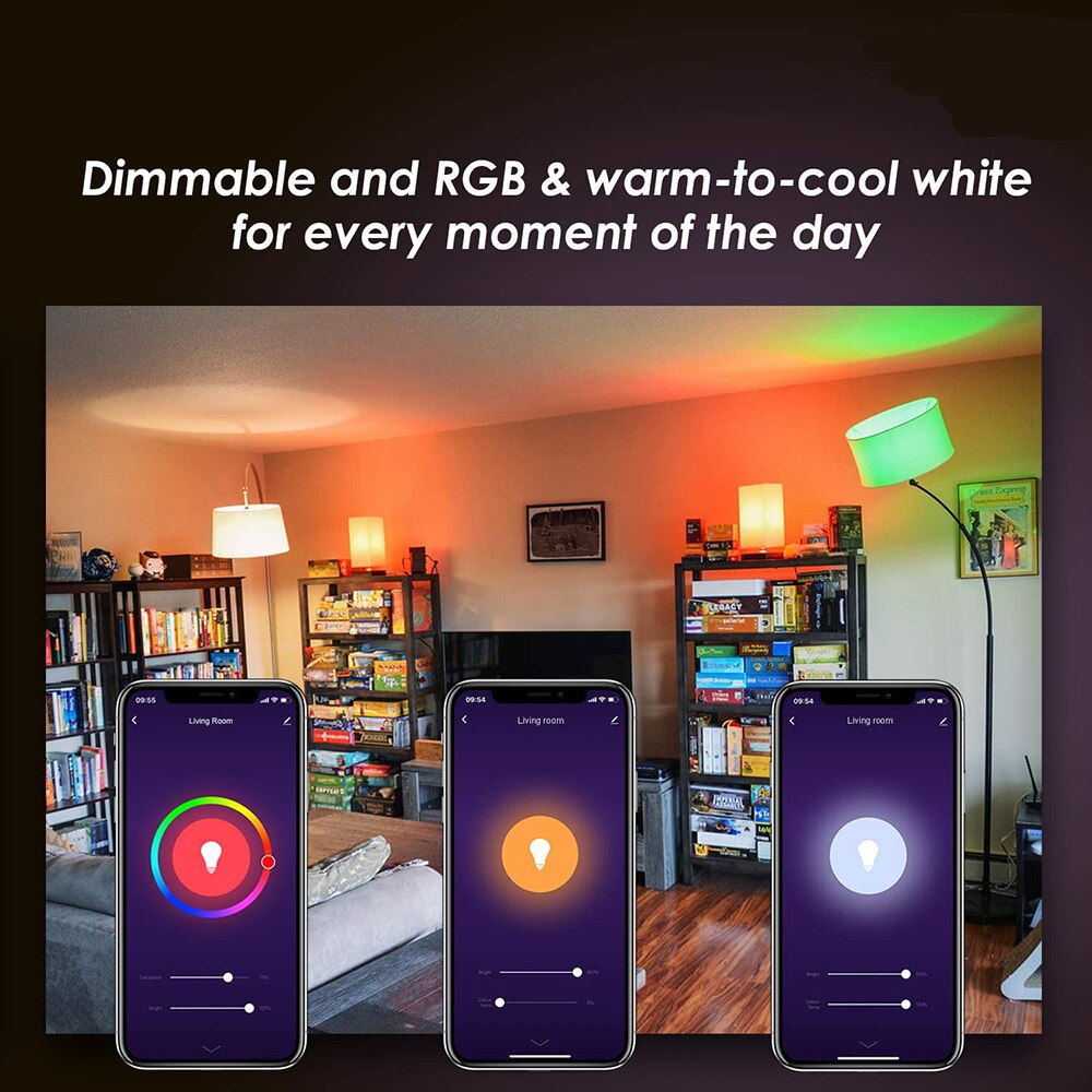 15W Lampadine LED Magic RGB Smart Light Bulb Wifi or IR Remote Control Lamp Dimmable Night Light Alexa Google Assistant Tuya APP