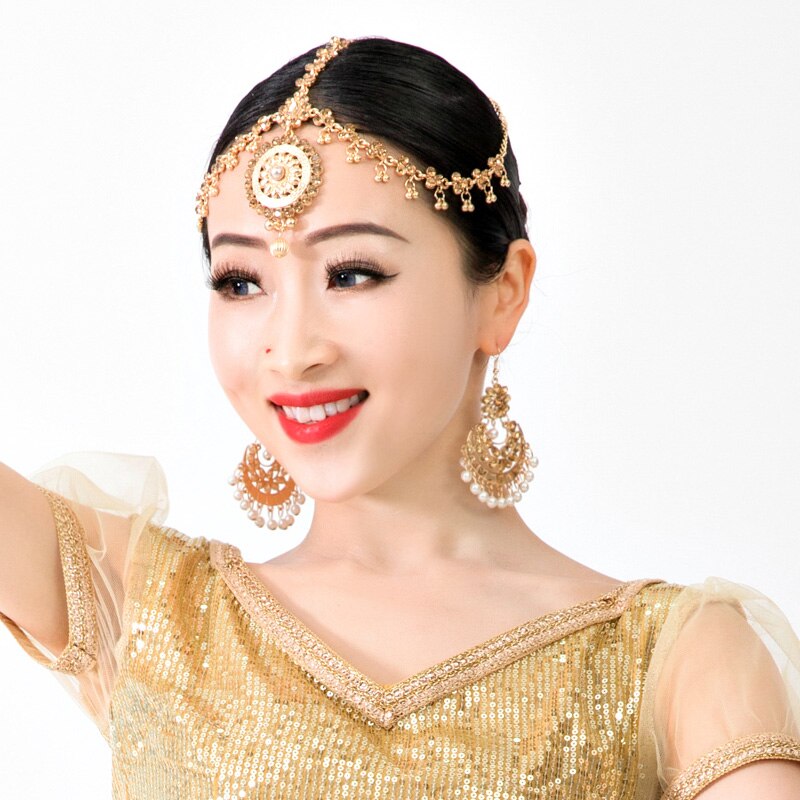 Intia pakistan tyttö tanssi lisävaruste nainen tanssiesitys kulmakarvat lisävaruste ampua päähineet lady headdress