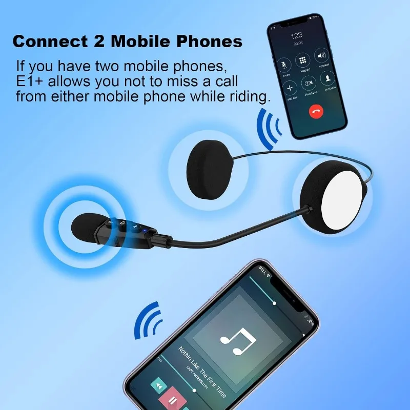 Hjälmhögtalare bluetooth headset motorcykelhjälm bluetooth headset med automatisk svarsfunktion och brusreduceringsfunktion