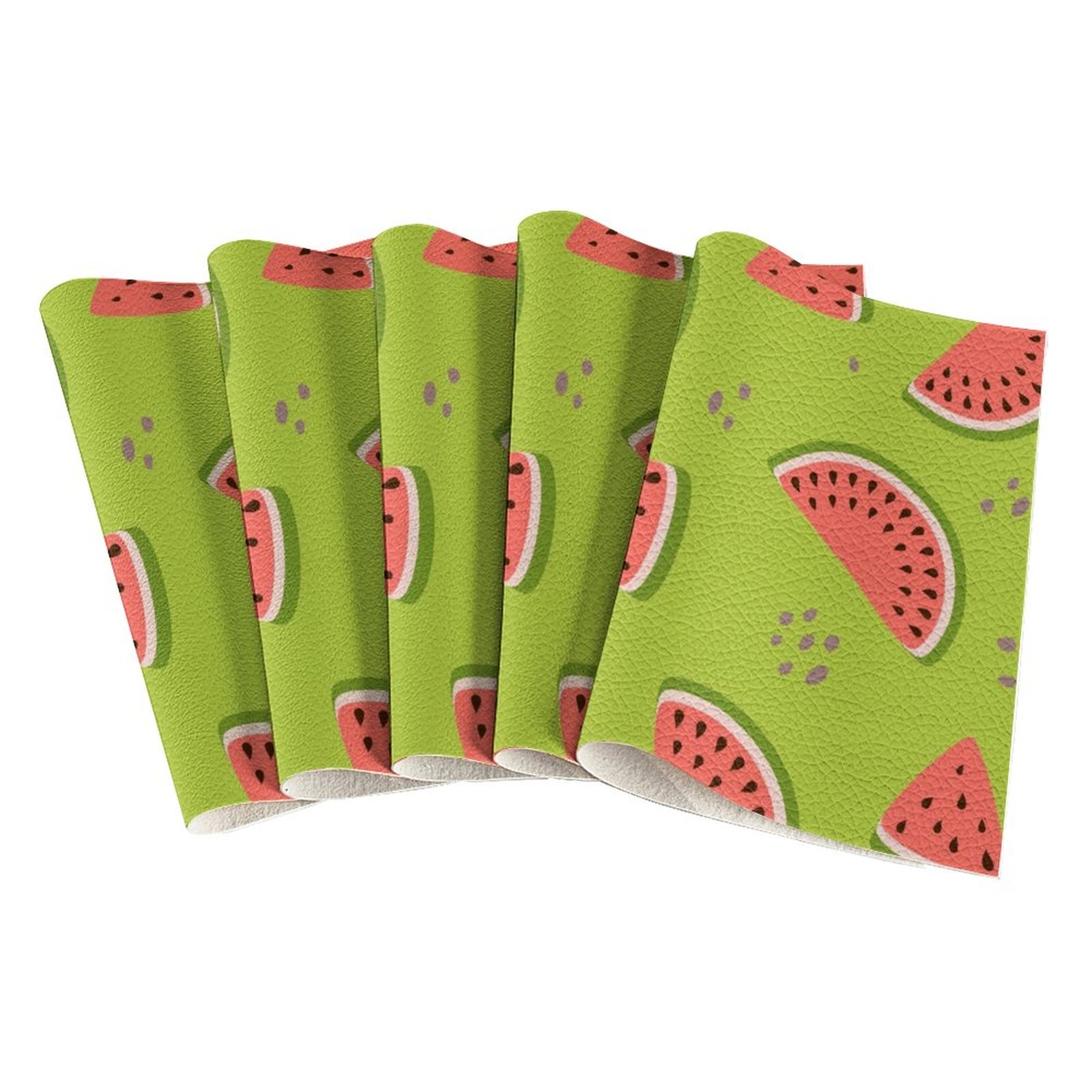 Good-Looking Fruit Printing Lychee Pattern Leather Fabric Hair Accessories Bow Knot Shoes Crafts 22X30cm: Lichee Pattern-11