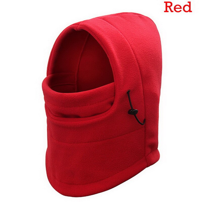 Winter Warm Fleece Mutsen Hoeden Voor Mannen Skull Bandana Halswarmer Bivakmuts Gezicht Warmming Wargame Cap Special Forces Unisex Hoed: RED2