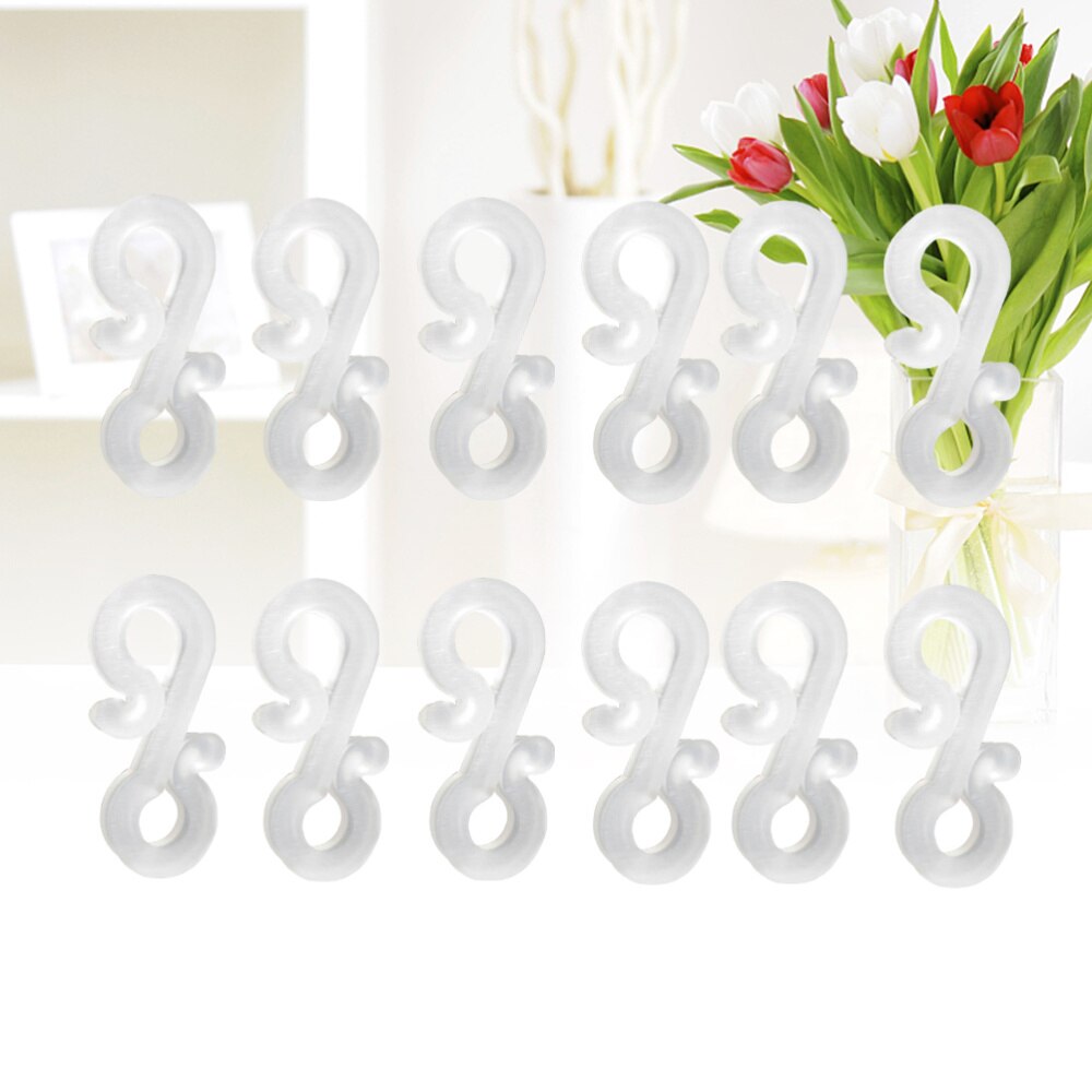 24 Pcs Plastic Hange Outdoor S Witte Kerst Decoratieve Gutter Haken Voor Fee Touw String