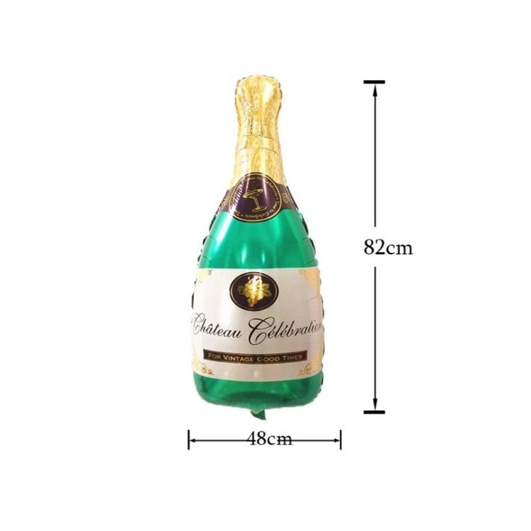 bouteille de champagne chaude coupe verre aluminium film ballon costume société cocktail fête anniversaire décoration célébrer une victoire: LASER
