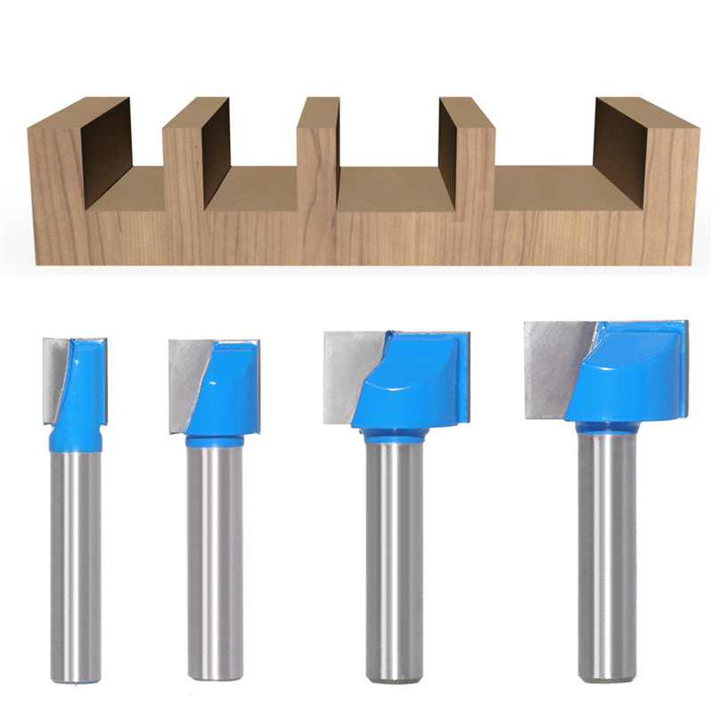 8Mm Schacht Reinigen Bodem Graveren Inlassen Frees Hout Cutter Vhm Cnc Frees Frees Houtbewerking Gereedschap