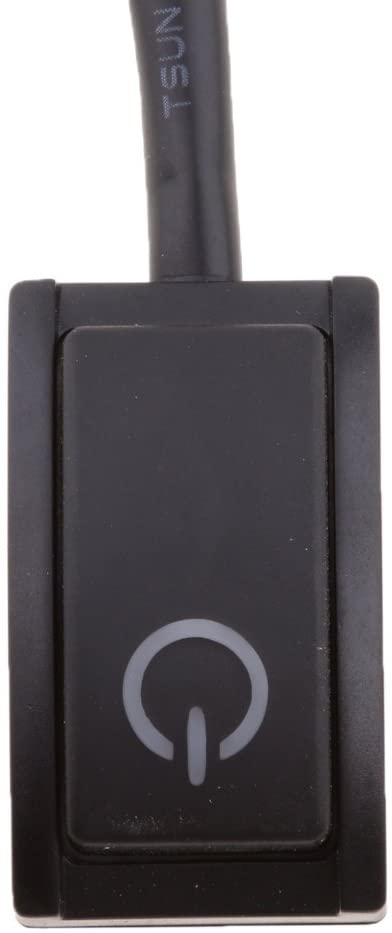 12V 200mA negro sobre/Off botón Auto Interior Dash 2 uds