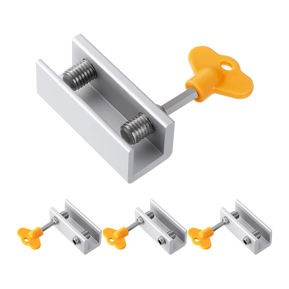 6 Pcs/4 Pcs Aluminium Raam Lock Gesp Deurslot Bescherming Schuifdeur Beveiliging Schuifdeur Scherm Limiter Beveiliging klink
