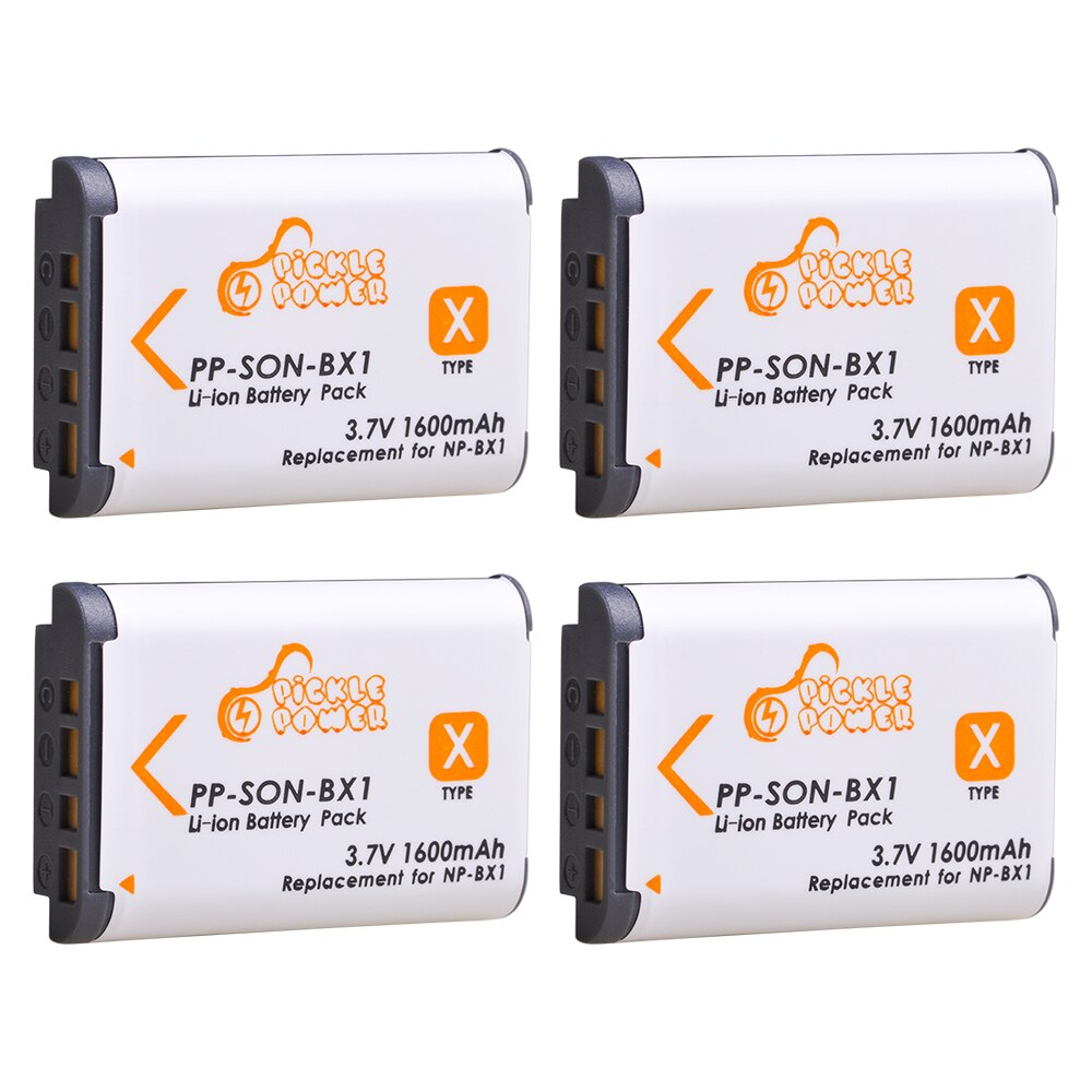 Sony np -bx1 npbx 1 np bx1 -akkulaturisarjat sony fdr -x3000r x3000 rx100 rx100 as300 hx400 hx60 wx350 as300v hdr -as300r -kameroille: 4 akkua