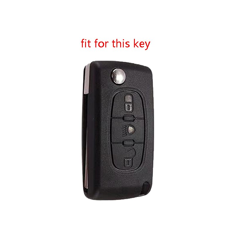 Remote Control Key Cover for Citroen C8 C4 Cactus Picasso Grand C3 C5 C6 Silica Gel Case for Keys for peugeot Car Accessories