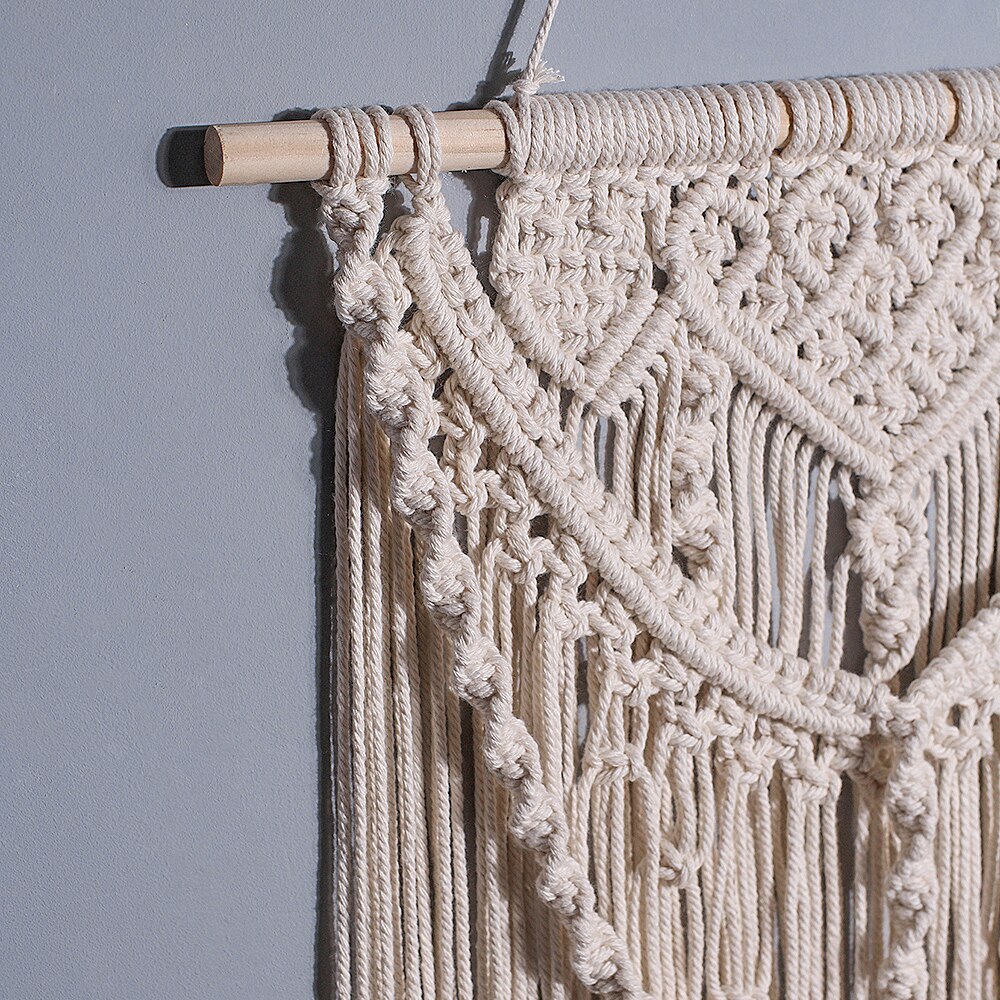 Large Boho Woven Tapestry Macrame Wall Hanging Bohemian Tassel Wall Home Decor Aesthetic Room Decor