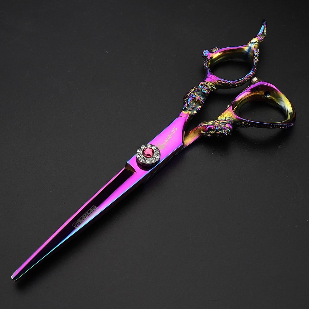 Sharonds Professionele Kappers Schaar 5.5/6/7 Inch Persoonlijkheid Jewel Vorm Haar Schaar Kappersscharen Gereedschap