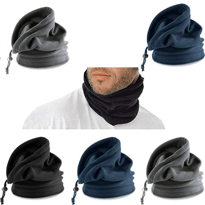 Sciarpe al collo in pile caldo invernale all'aperto con striscia riflettente maschera