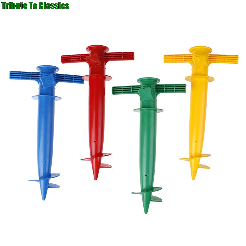 1PC Umbrella Stand Spike Sun Beach Fishing Pole Patio Parasol Ground Anchor Rain Gear Spikes Plastic Auger Holder